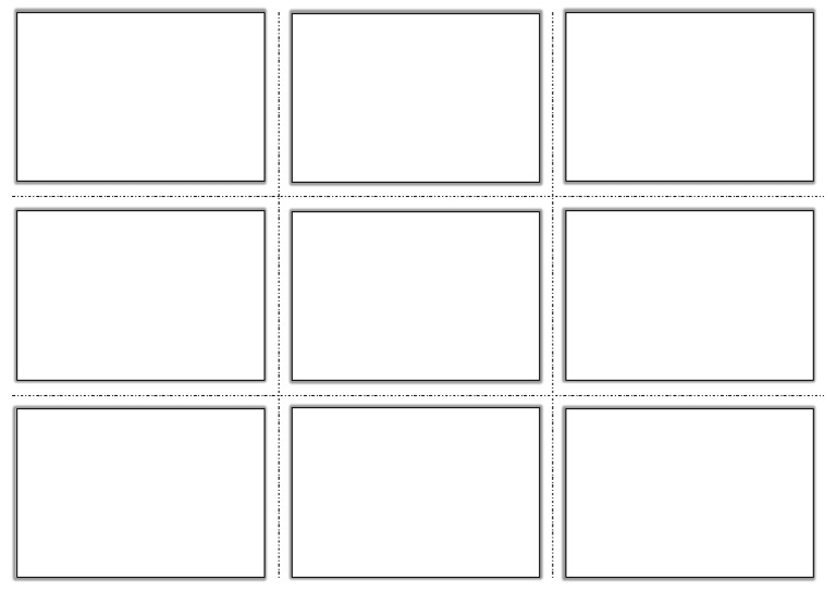 3x3 Vocabulary Flash Card Template PDF