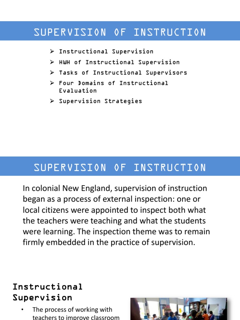 Effective Instructional Supervision Guide | PDF | Teachers | Curriculum