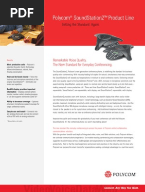 Sound Station 2 Data Sheet Telephone Conference Call