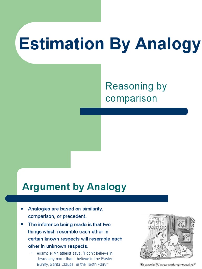 Estimation by Analogy | PDF | Analogy | Application Software