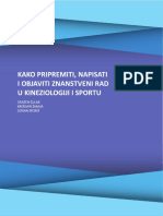 Kako Pripremiti, Napisati I Objaviti Znanstveni Rad U Kineziologiji I Sportu