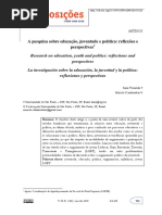 Pesquisa Sobre Educacao e Politicas Publicas_marilia Sposito