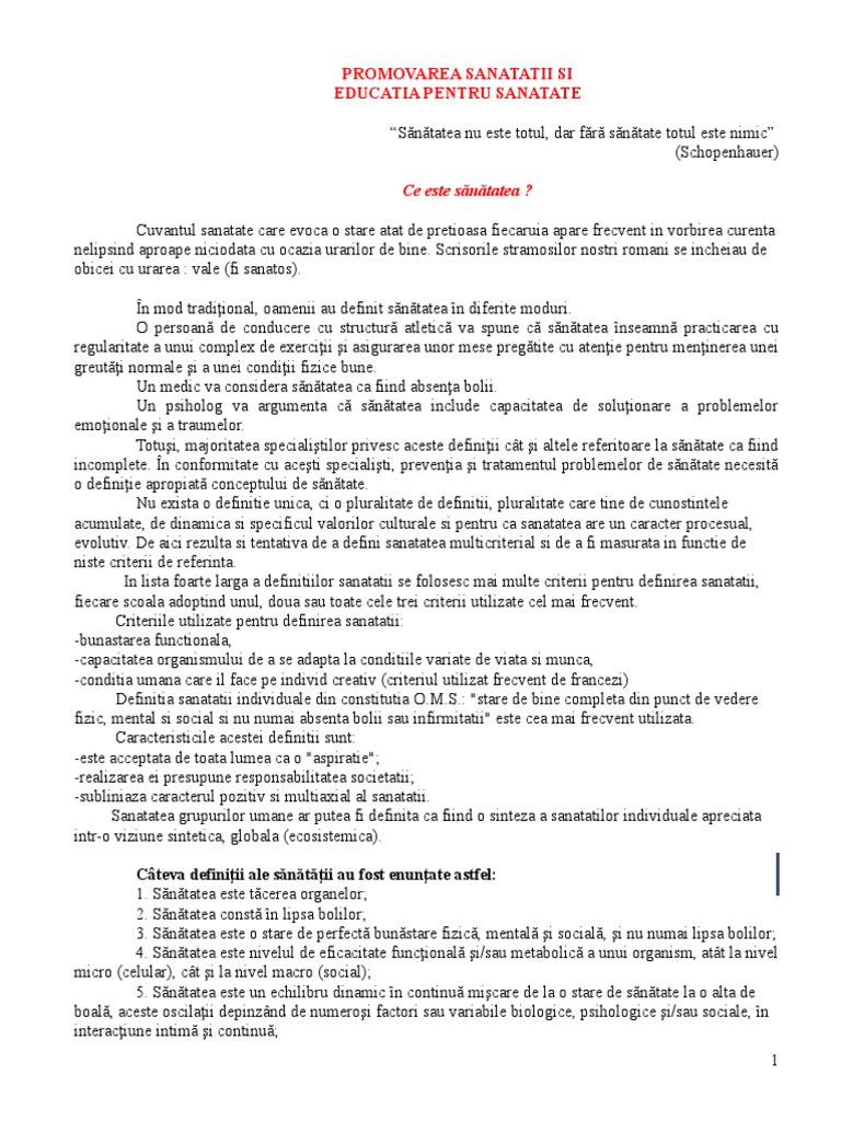 Educatie Pt Sanatate Business