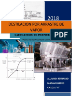 Destilacion Por Arrastre de Vapor