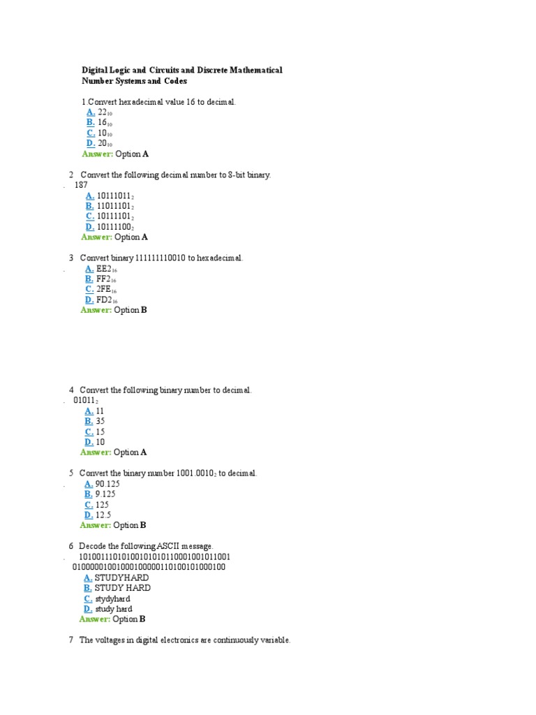 LT Grade Computer Science Exercises | PDF | Boolean Algebra | Teaching ...