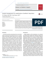 Surgical Management for Complications of Pediatric Lung Injury