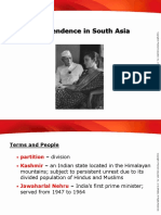 Independence in South Asia