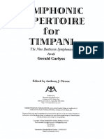 Symphonic Repertoire For Timpani The Nine Beethoven Symphonies Gerald Carlyss PDF