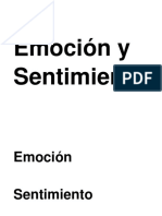 Emoción y Sentimiento