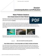 Water Pollution Solutions 7 Simple Solutions