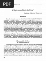 A Morte Como Limite Da Cura