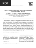 Discovery and Exploration of The Gosowong Epithermal Gold Deposit, Halmahera, Indonesia