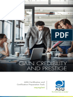 GAIN CREDENTIALS WITH ASQ CERTIFICATION