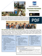 Flyer Pelatihan Pertanian Internasional Kabupaten Lain