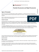 Types of Pavements - Flexible Pavements and Rigid Pavements