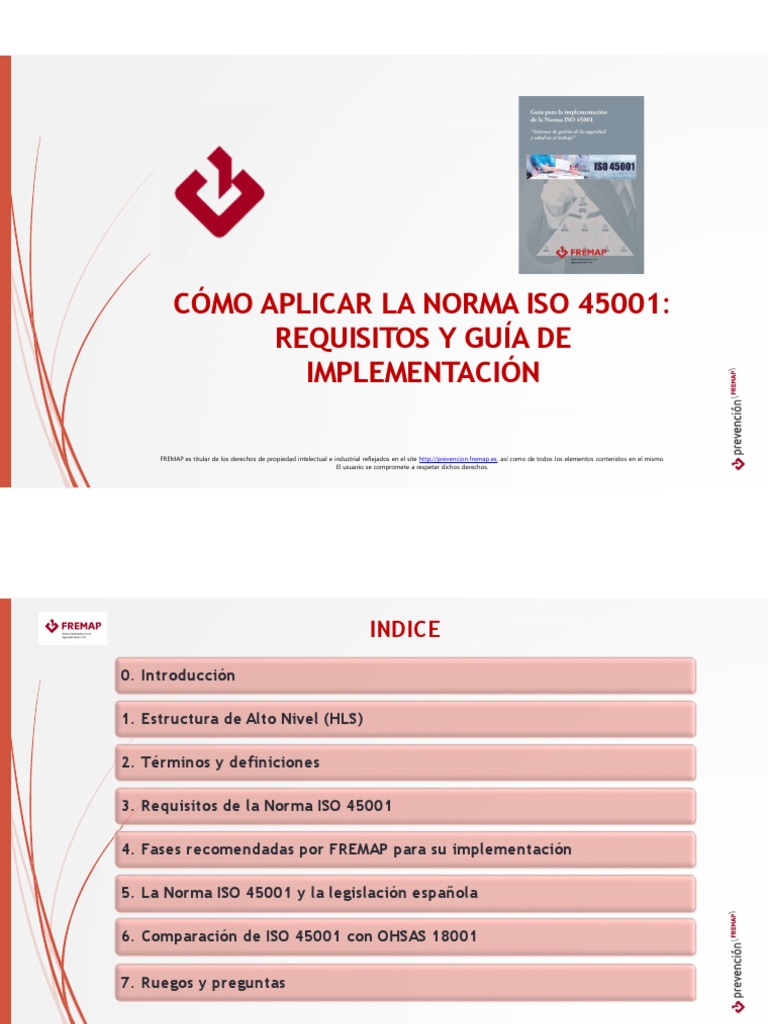 Documentacion Jornada Iso 45001 | PDF | Seguridad y salud ocupacional ...