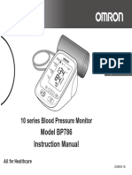 Model BP786 Instruction Manual: 10 Series Blood Pressure Monitor