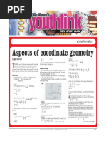 Aspects of Coordinate Geometry: Yl:mathematics