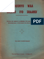 Adduunyo Waa Sheeko Iyo Shaahib
