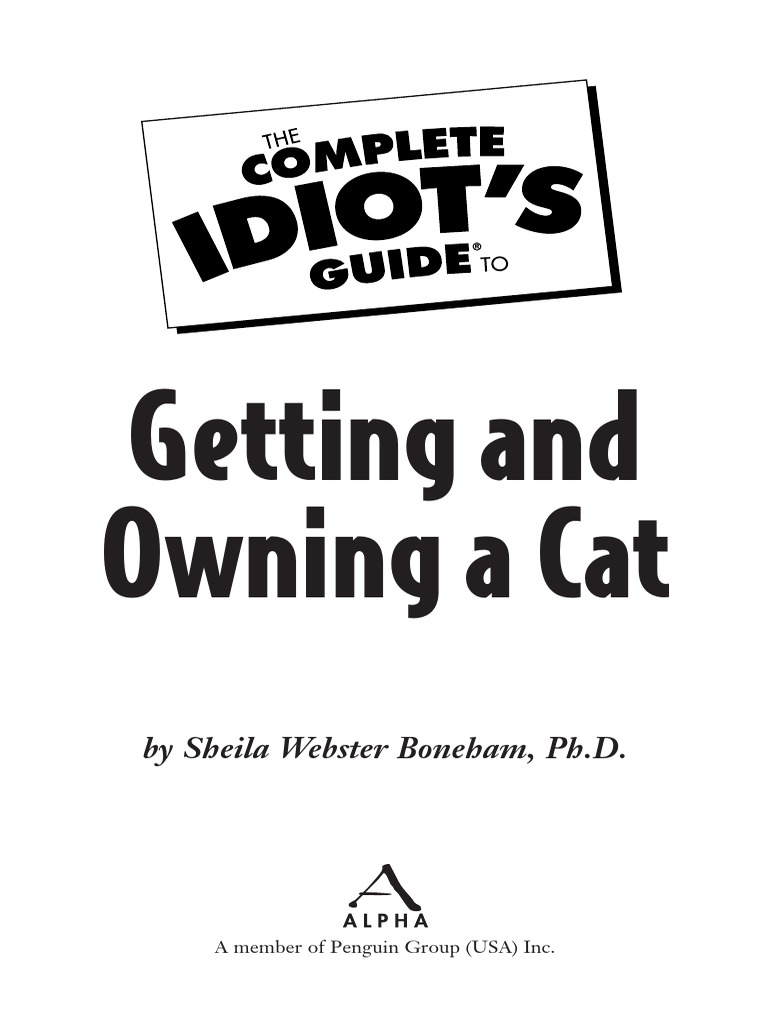 The Complete Idiot 39 S Guide To Getting and Ownin PDF | PDF | Kitten ...