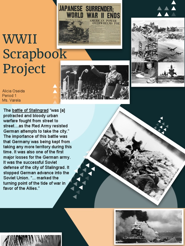 Wwii Scrapbook Project | PDF | World War II | Allies Of World War II