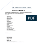 Conciliación materias civiles familiares laborales Huacho