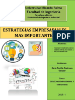 Monografia Estrategias Empresariales Mas Importantes - Derecho Empresarial