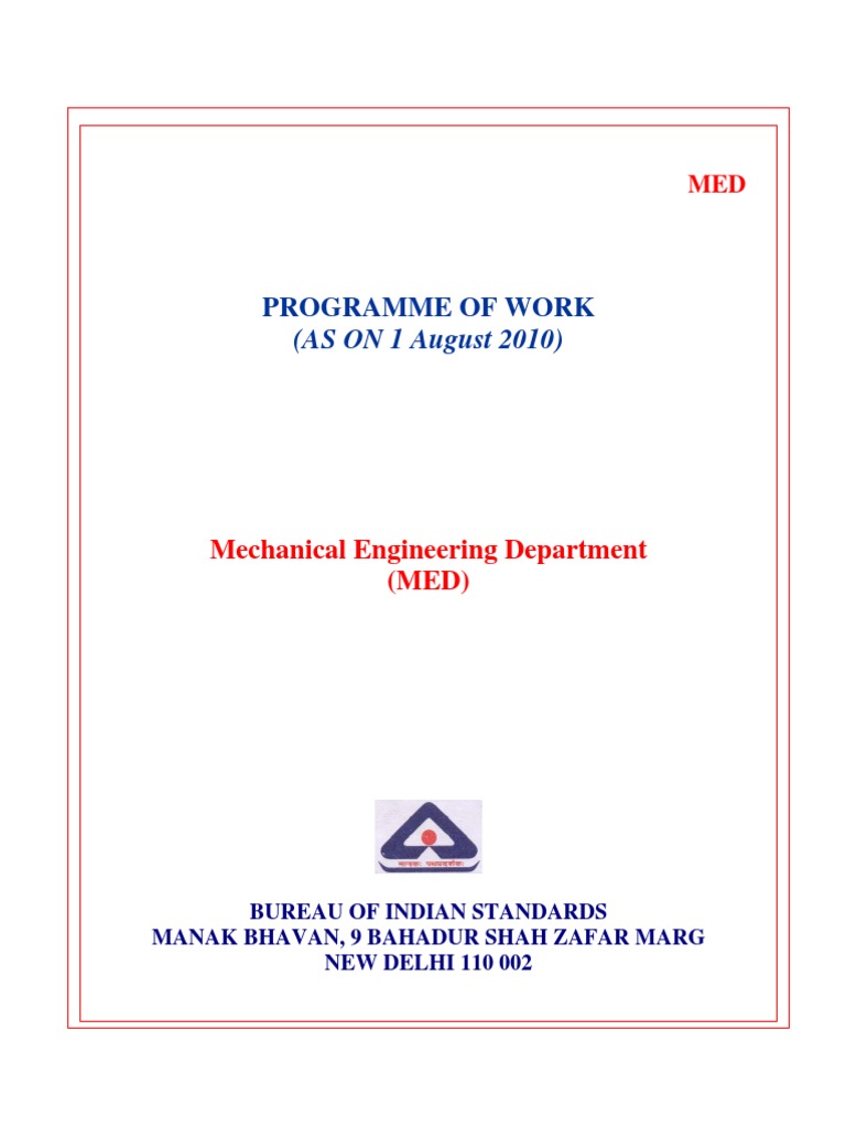 Mechanical Engineering Standards Overview | PDF | Technology & Engineering