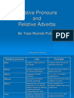 Relative Pronouns and Adverbs Powerpoint