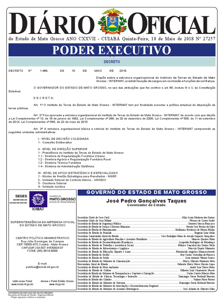 Diario Oficial 2018-05-10 Completo, PDF, Presupuesto