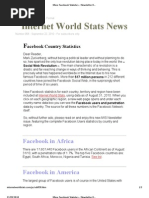 More Facebook Statistics - Newsletter 058