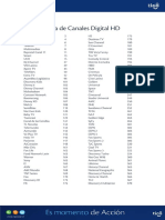 Lista de Canales Digital HD PDF