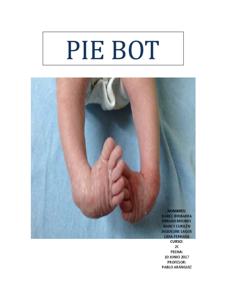 Pie Bot Informe PDF Pie Tobillo