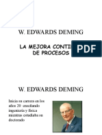 W. Edwards Deming: La Mejora Continua de Procesos