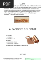 Aleaciones de Cobre y Estaño: Bronce | PDF | Estaño | Cobre