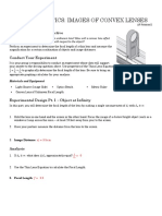 Lab 14 - Images of Convex Lenses