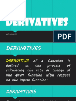 Derivatives: Math Analysis