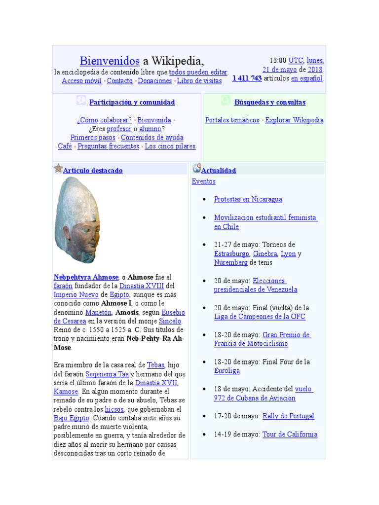 Bienvenidos a Wikipedia, la enciclopedia libre | PDF | Languages