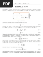 Poiseuille Flow: An Internet Book On Fluid Dynamics