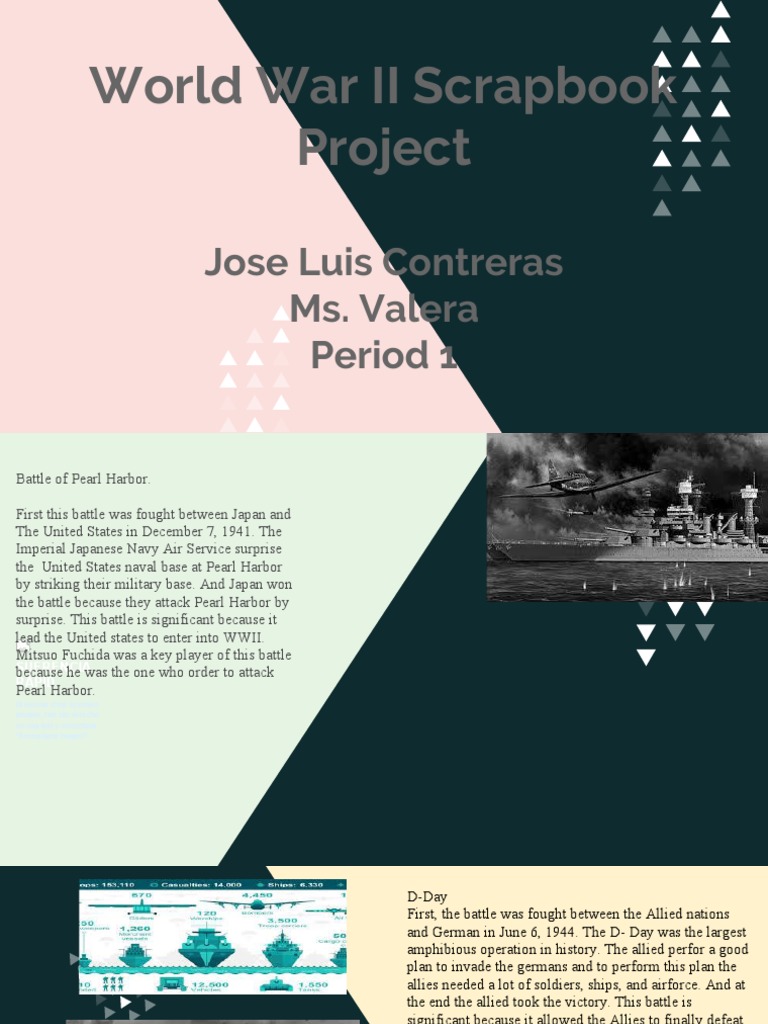 World War II Scrapbook Project | PDF | World War II | Allies Of World ...