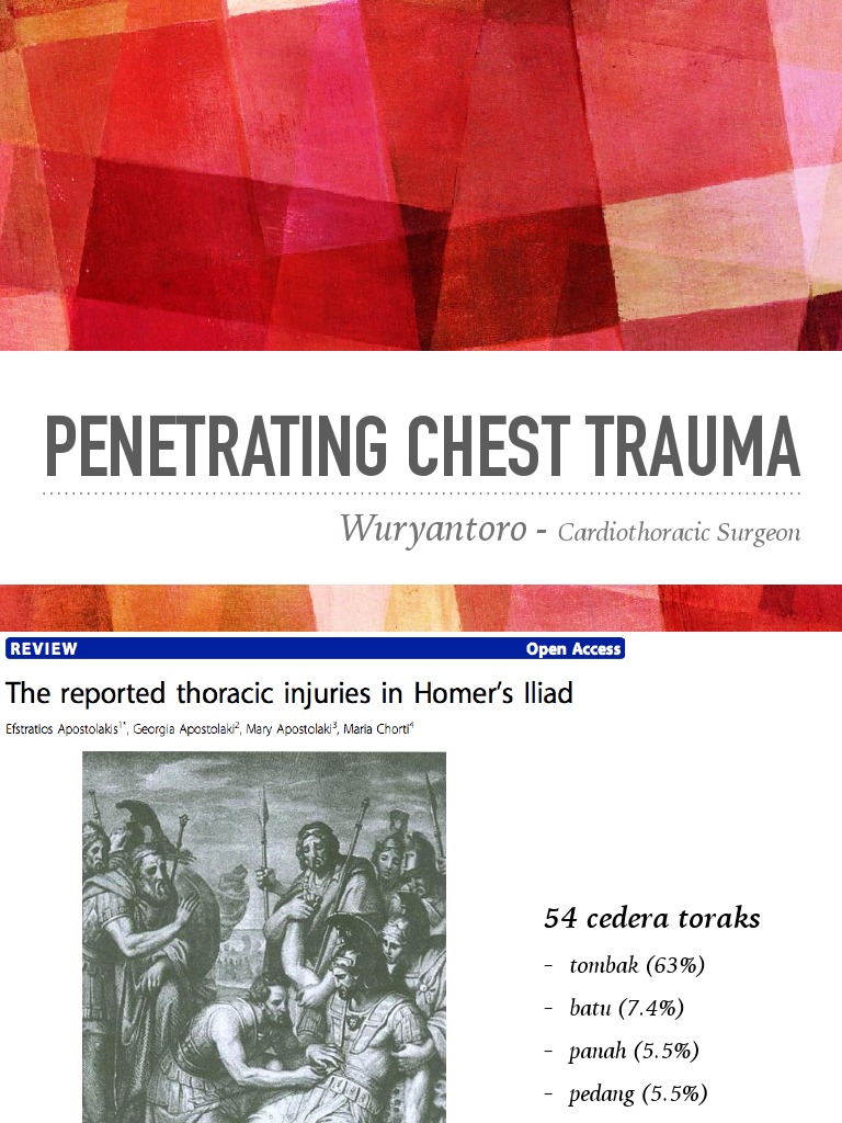 Penetrating Thoracic Trauma | PDF
