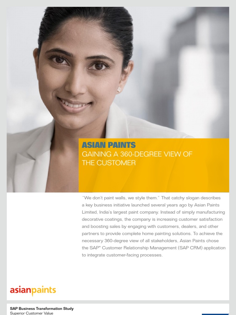 Asian Paints | PDF | Customer Relationship Management | Sap Se