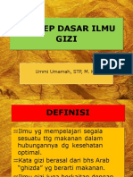 1. Konsep Dasar Ilmu Gizi