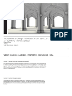 Foundations of Design: REPRESENTATION, SEM1, 2017 M4 Journal - Frame Vs Field