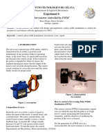 "Servomotor Controlled by PWM": Experiment 6