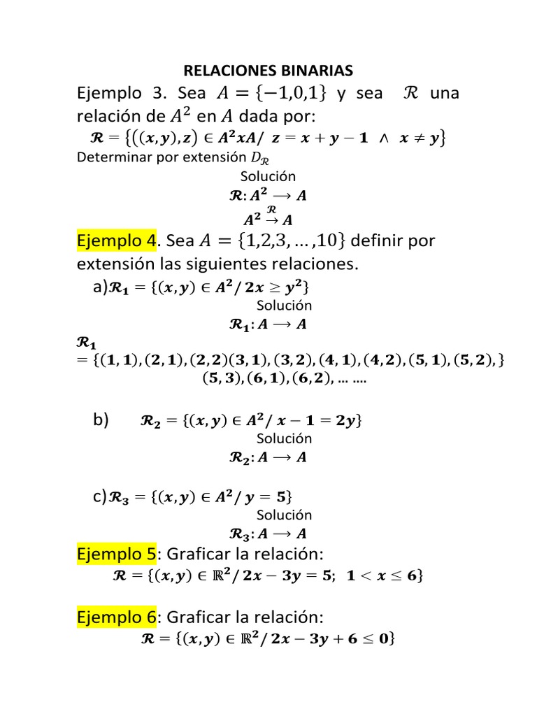 Relaciones Binarias