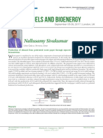 Biofuels and Bioenergy: Nallusamy Sivakumar