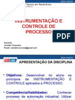 Aula 1 - Instrumentação_Controle (Processos, Atuadores e Sensores - vazão, nível, temperatura e nível)