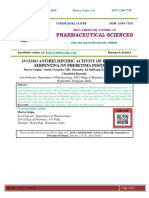 Invitro Antihelminthic Activity of Rauwolfia Serpentina On Pheretima Posthuma