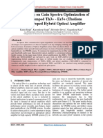 Some Studies On Gain Spectra Optimization of Multi Pumped Th3+ - Er3+ (Thulium Erbium) Doped Hybrid Optical Amplifier